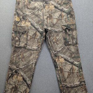 Realtree Pants Mens XXL 44-46 Brown Camo RT Xtra Cargo Hunting Fishing Outdoors